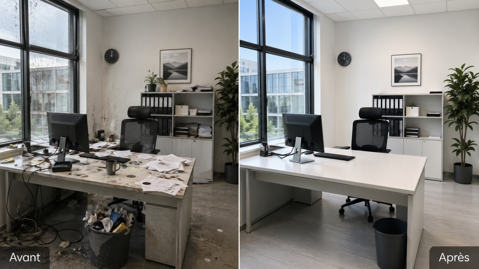 Bureau individuel nettoyage Bruxelles